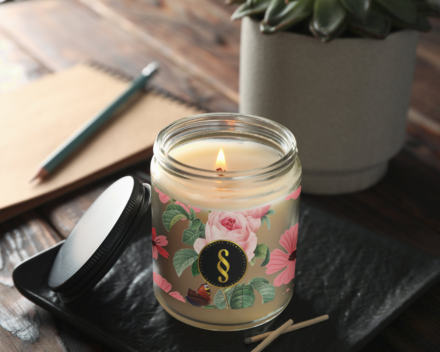 Soulful Scents Soy Candle, Fall Candle, Made in the USA, Gifts for mom, scented soy candle, pure soy, fall decor, 9oz candle