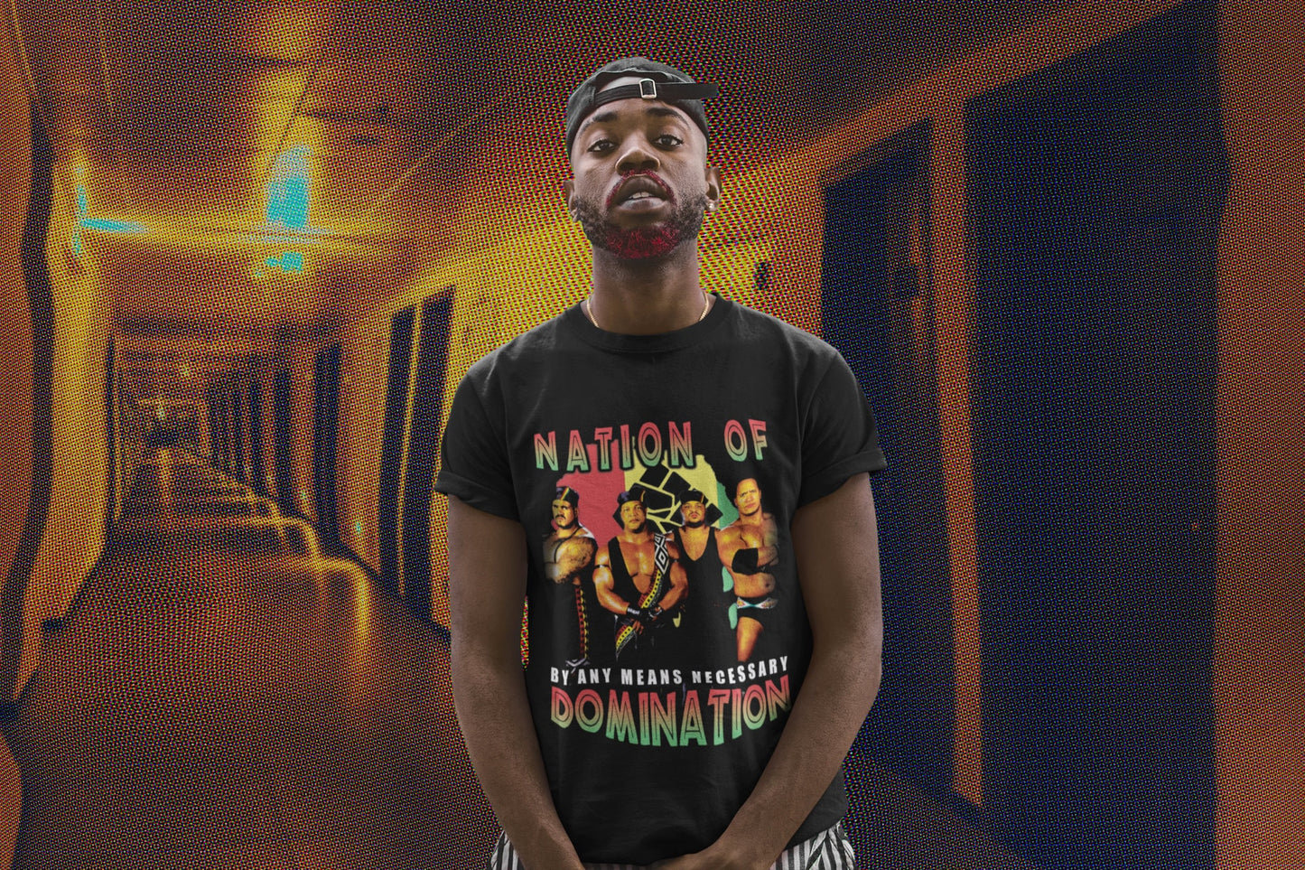 Retro bootleg wrestling tees